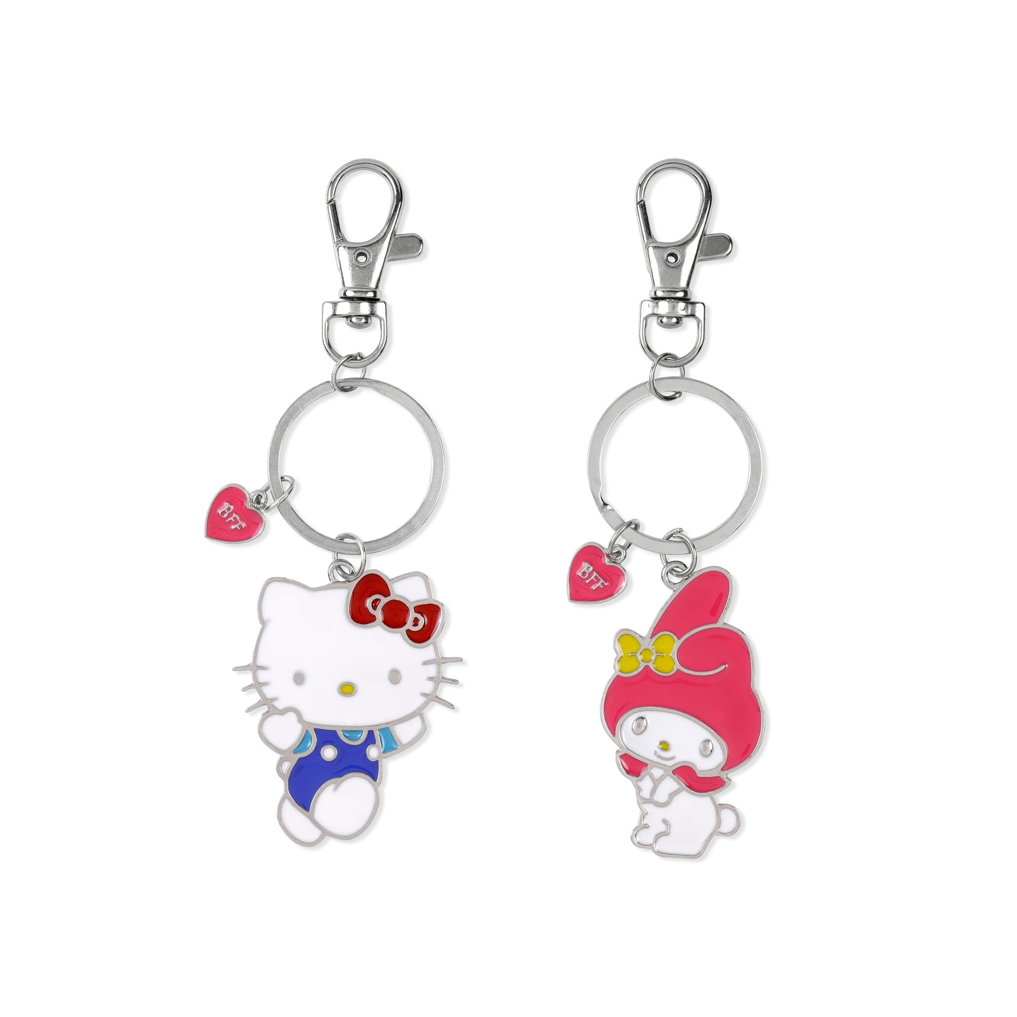 Kids Euroswan Girls Multi Hello Kitty Metal Bff 2 Pcs Keychain Set