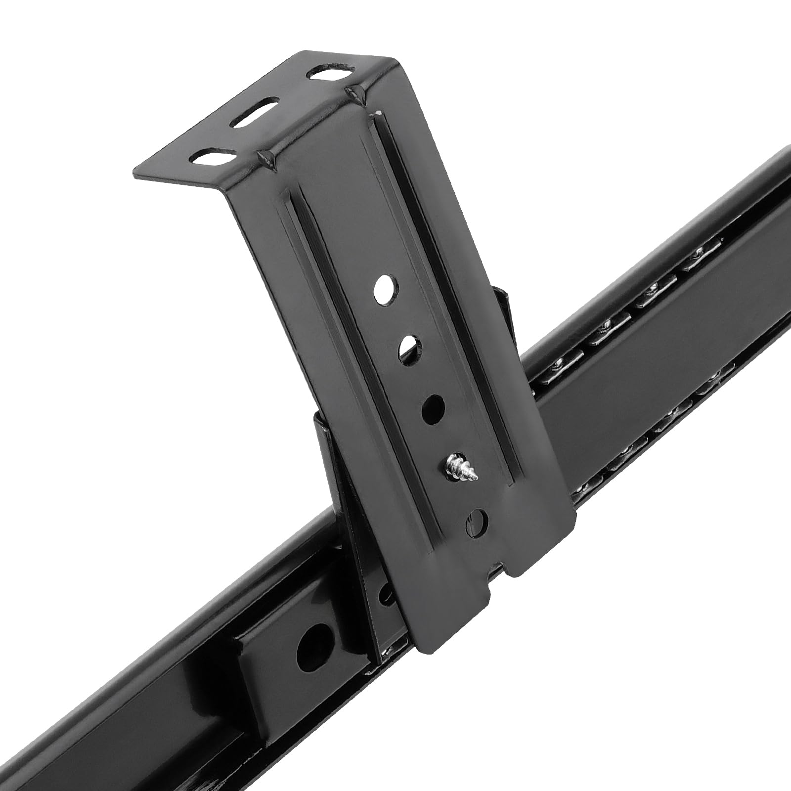 1 para (zestaw 2 szt.) 350 mm wysuwana pó?ka na klawiatur?, wysuwana szuflada na klawiatur?, prowadnice z ?o?yskiem kulkowym, do klawiatury, myszy, laptopa, czarna ze ?rub?