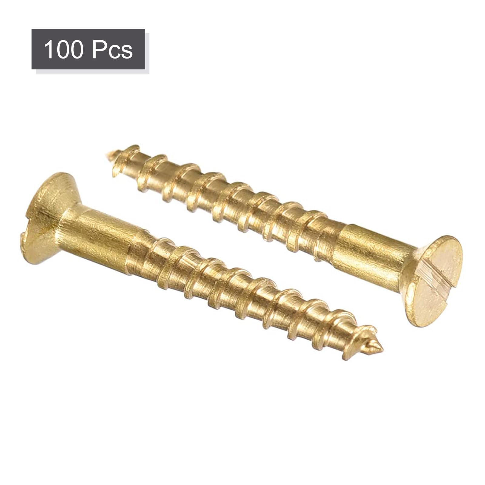 TA-VIGOR 100Pcs Self Tapping Screws, M1.6 Slotted Flat Head Screw, 12mm Round Head Slotted Tapping Screws - Image 3