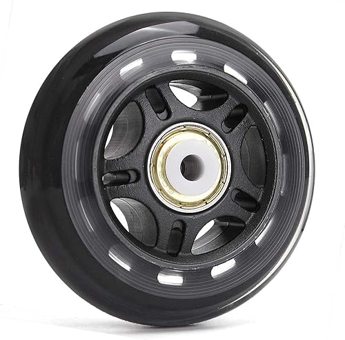 Miniatura 7 de TOBWOLF Paquete de 8 ruedas de patinaje en línea 84A de 2.992 in con rodamientos ABEC-7, ruedas de repuesto para patines de ruedas para niñas