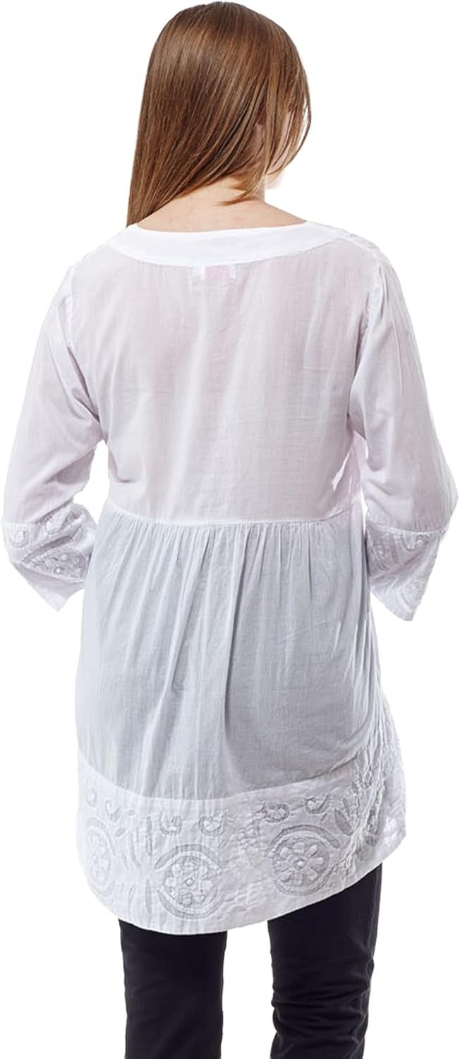 LA CERA Women's Applique Tunic Top - Image 2