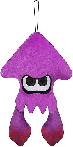 Little Buddy 1436 Splatoon 2 - Peluche de calamar de color morado neón, 9 pulgadas