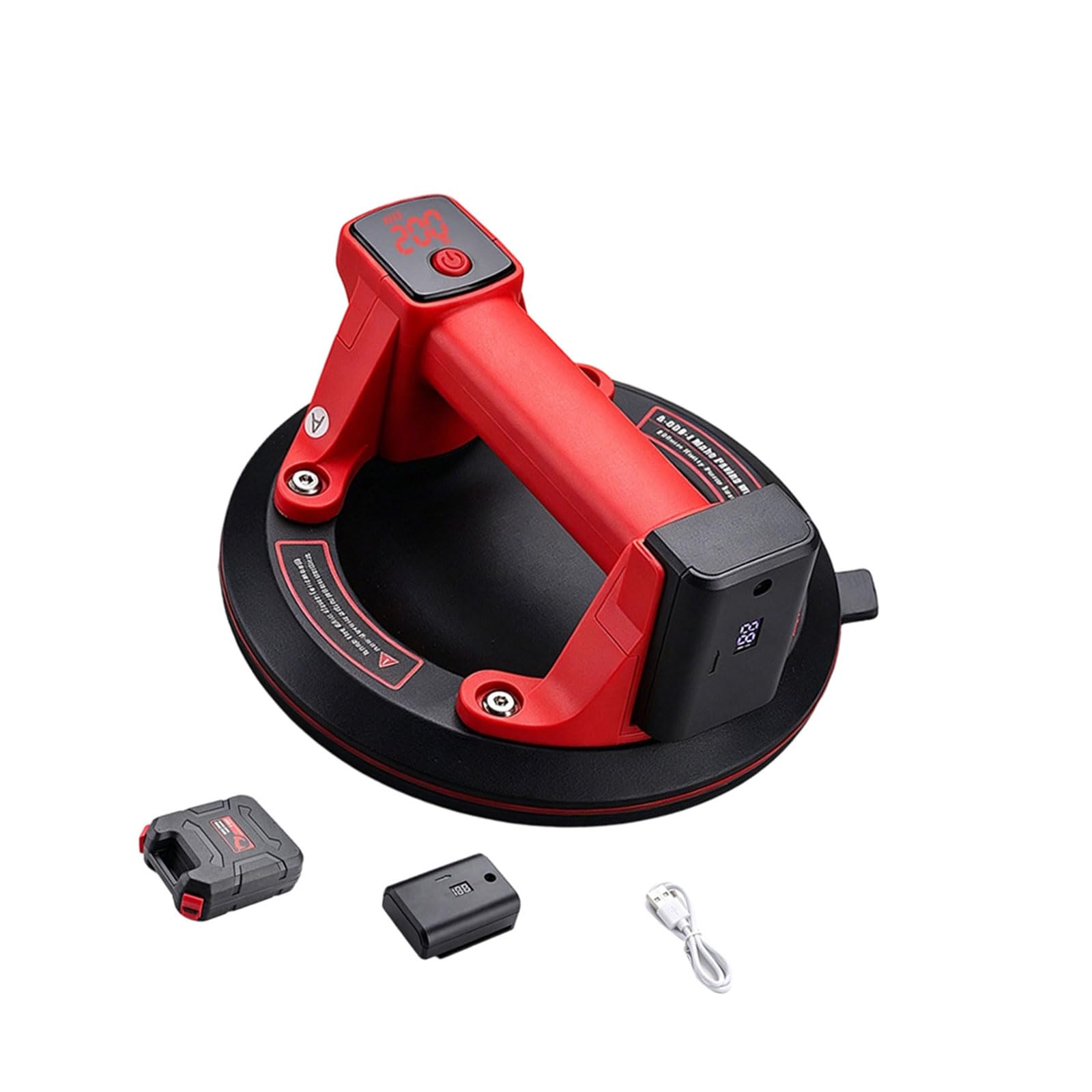 Electric Powered Suction Cup with Intelligent Pressure Systems 200KG / 440LBS Power for Secure Lifting and Moving Intelligent Pressure Adjustable Electric Vacuum Suction Cup Lifter