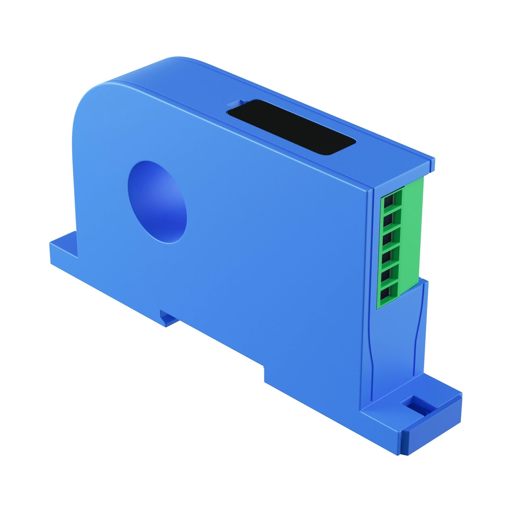 IEUMJNAT 30A/50A/80A /100A/200A/500A 20mm Hole DC Current Transducer 4-20mA 0-10V 0-5V RS485 Sensor DC24V(Aperture 35mm,AC0-200A-4-20MA OUTPUT)