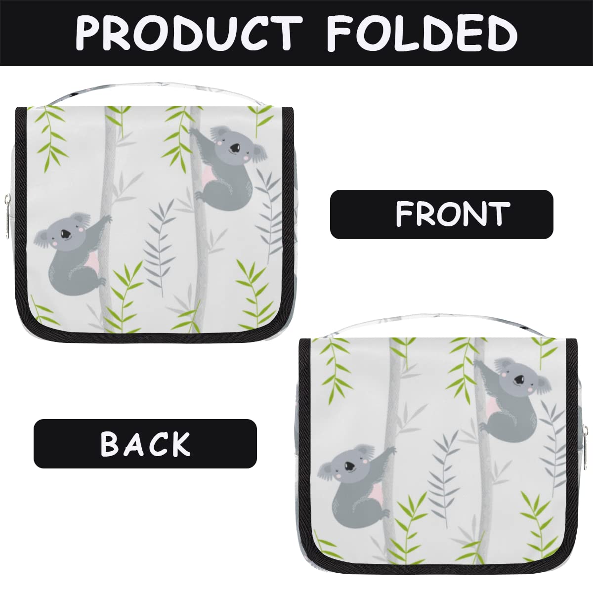 Koala Reise-Kulturbeutel, niedlicher Koala-Kulturbeutel, Unisex, hängende Toilettenartikel, Kosmetik, Make-up-Organizer, mehrfarbig, Einheitsgröße