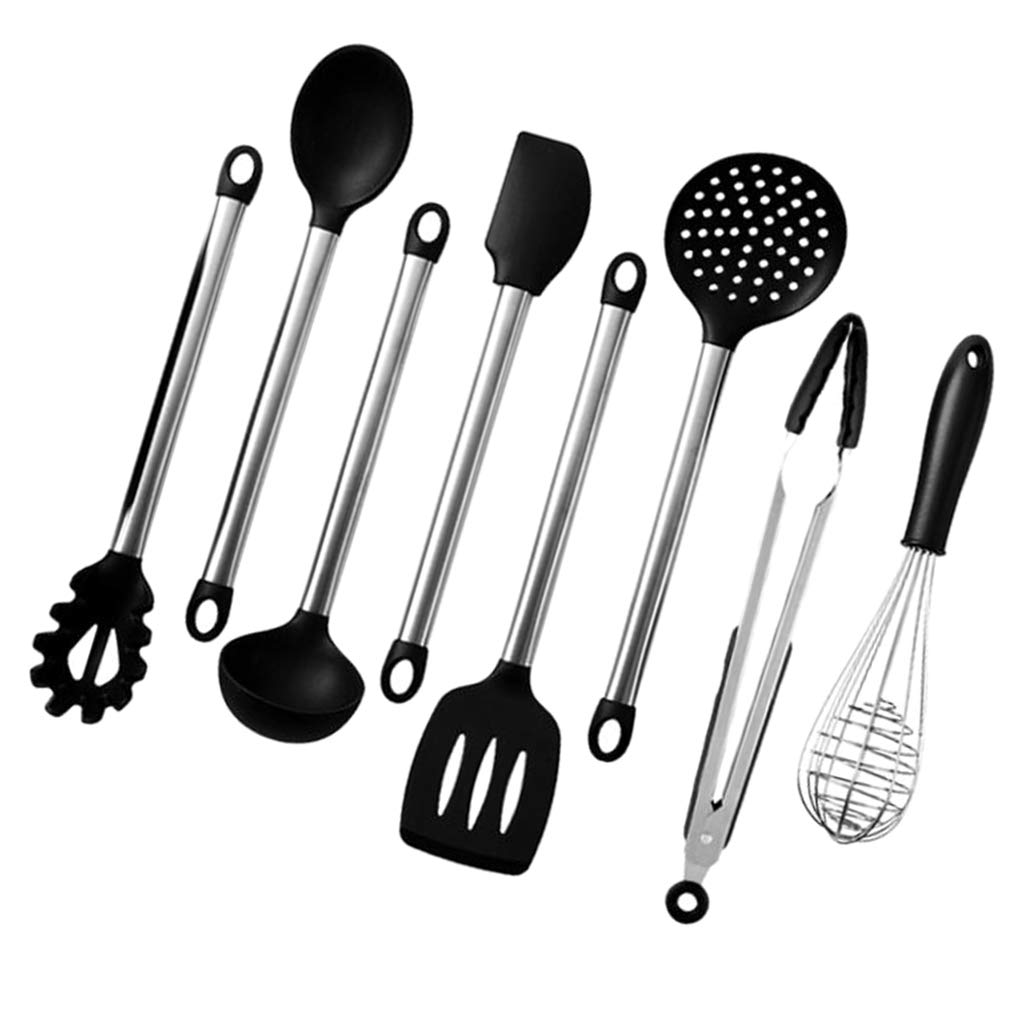 8-teiliges Silikon-Kochutensilien-Set, Küchenhelfer, Kochlöffel-Set