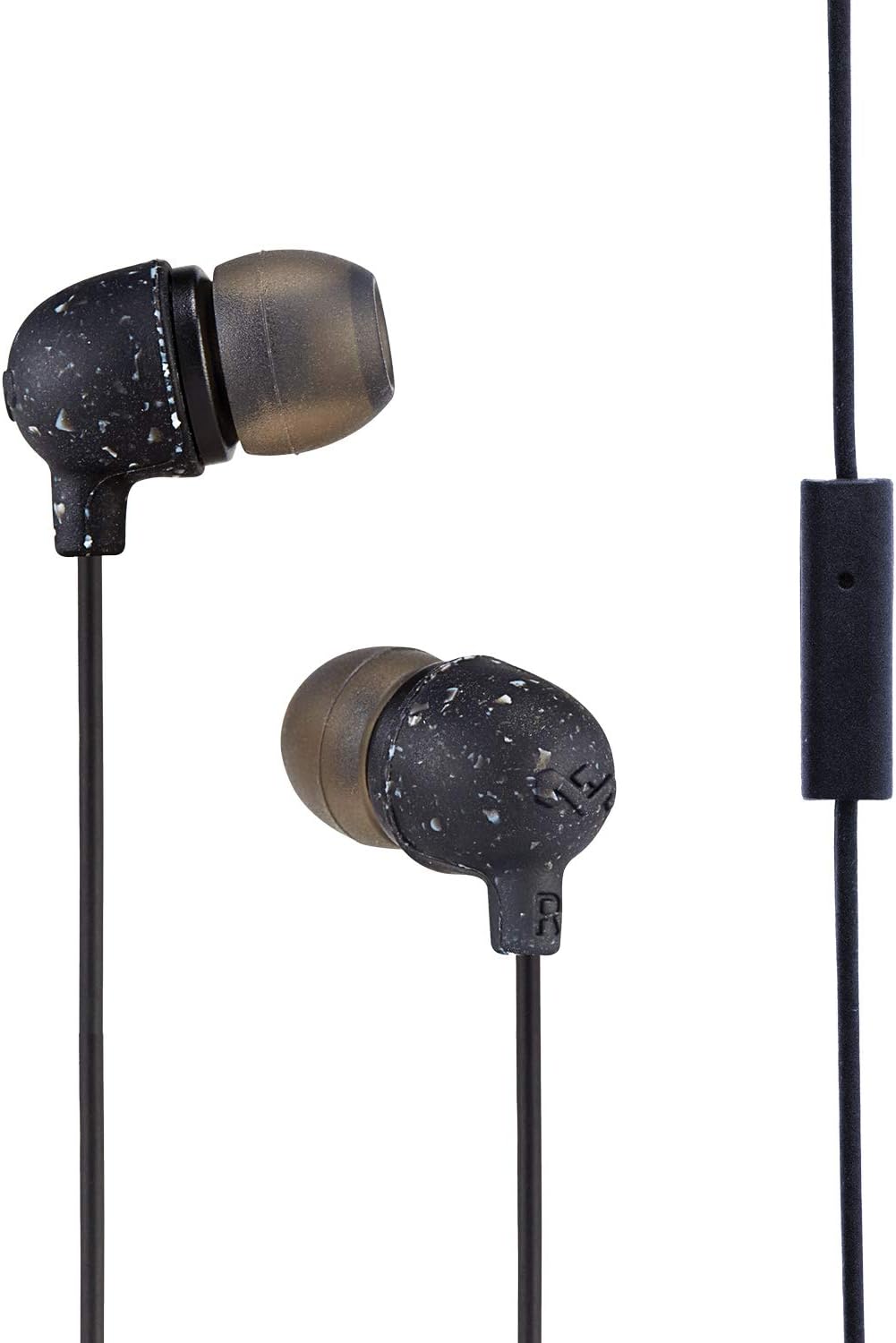 House of Marley Little Bird: Wired Earphones with Microphone, Noise Isolating Design, and Sustainable Materials, Black