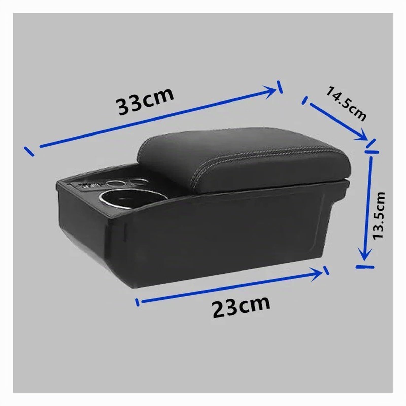 Auto Poggia Braccio Per Clio 5 Bracciolo Box Auto Portabicchieri Centrale Accessori Retrofit Dedicati(N1 red line No USB)
