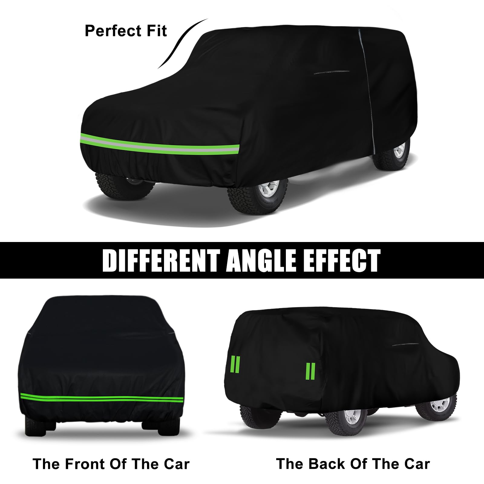 Waterproof Car Cover Replace for 1973-2006 Chevy Suburban GMC Yukon XL Cadillac Escalade ESV 6 Layers All Weather — view 4