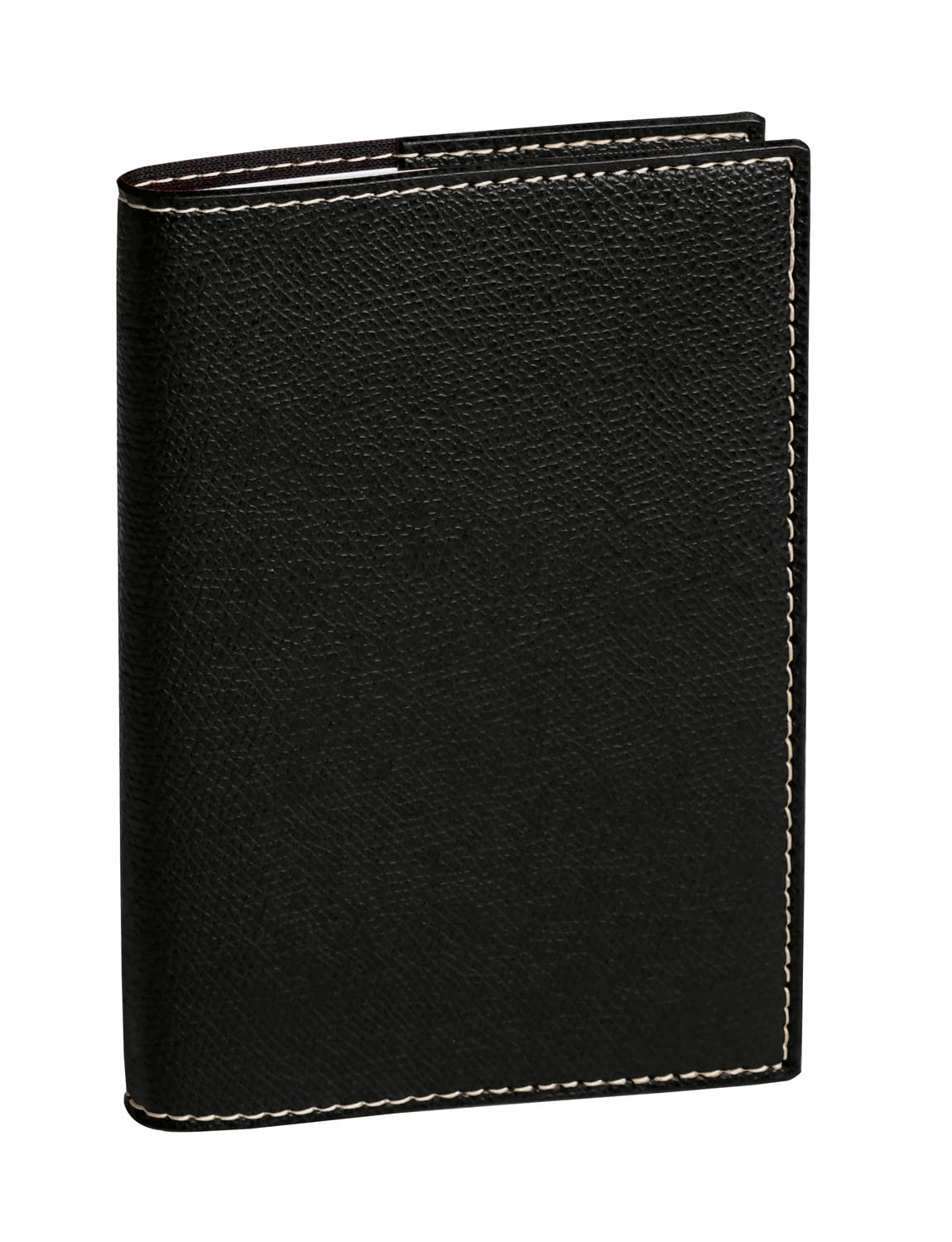Quo Vadis - Collection: Club - ALPHABETIC Repertoire 15 - Clairefontaine White Paper - Removable refillable Cover - Size 10 x 15 cm - Ebony Black