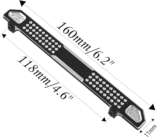 Miniatura 5 de Estribo de aluminio para pedal lateral de pedal, compatible con Traxxas TRX4 Defender Bronco 1/10 RC Crawler Car Hop-ups Parts
