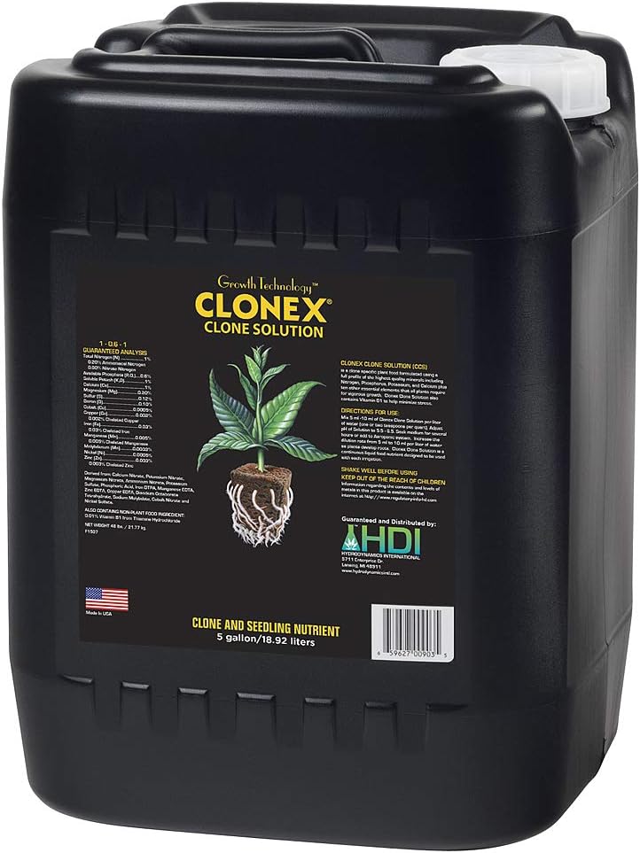 Hydro Dynamics 726014 Clonex Clone Solution, 5 Gallon