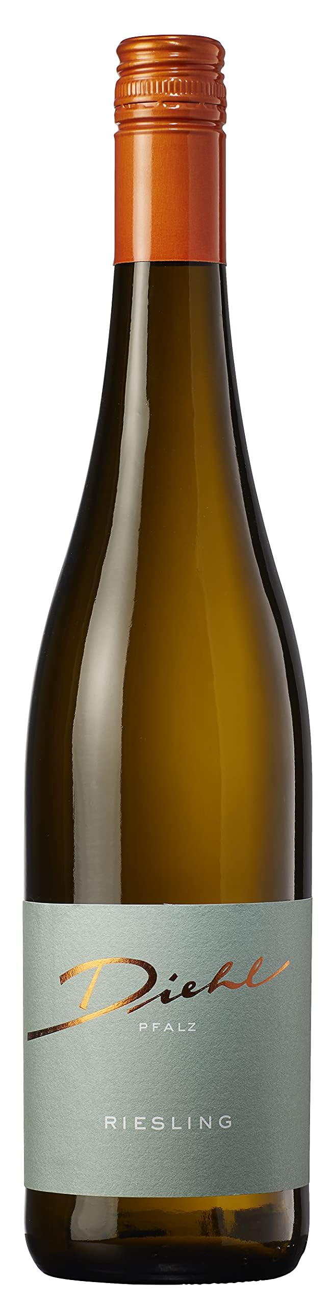Weingut Diehl Riesling – Halbtrockener, milder Weißwein aus der Wein-Region Pfalz (1 x 0,75l) (Packung mit 6)