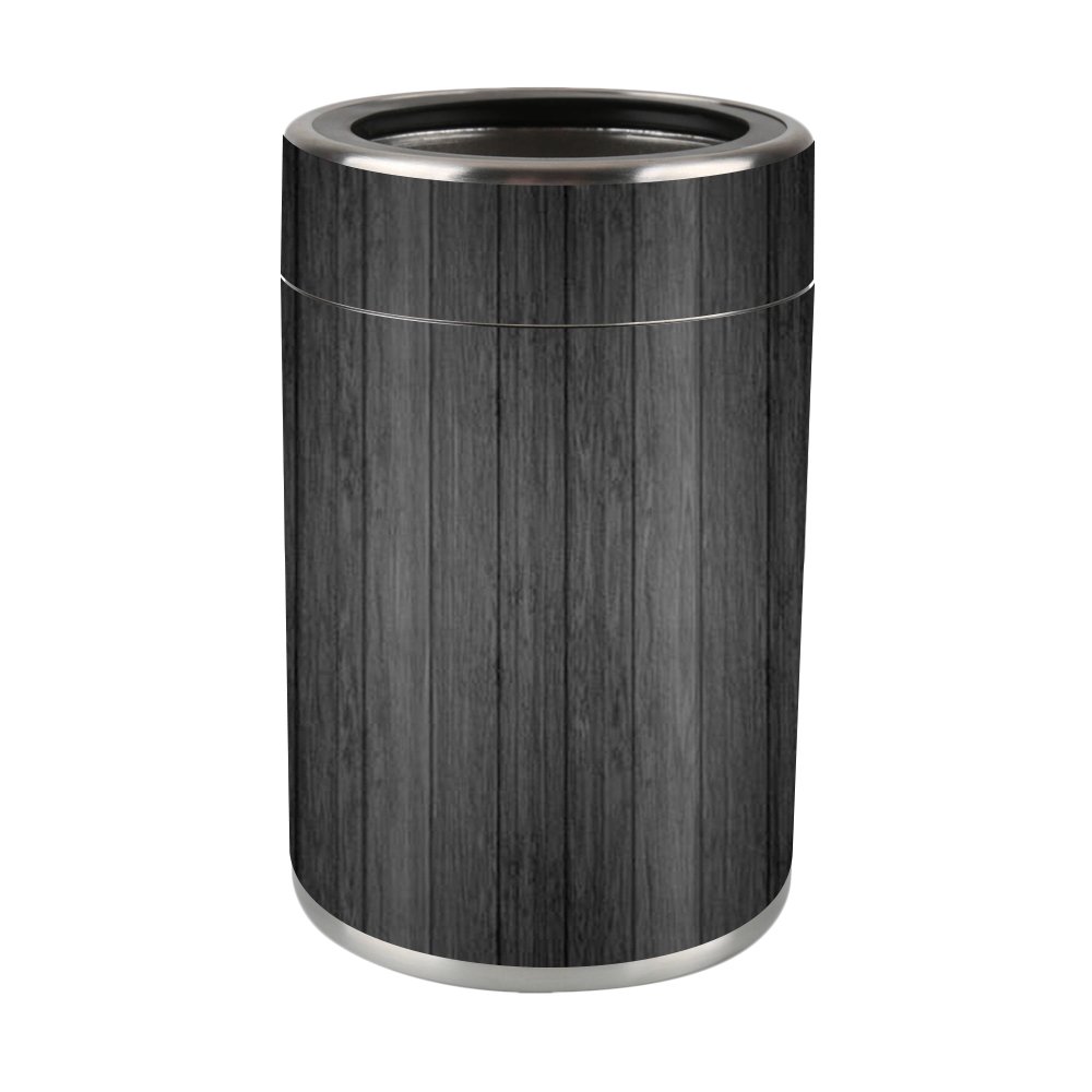 MightySkins Skin Compatible with Ozark Trail 12 oz Can wrap Cover Sticker Skins Black Wood