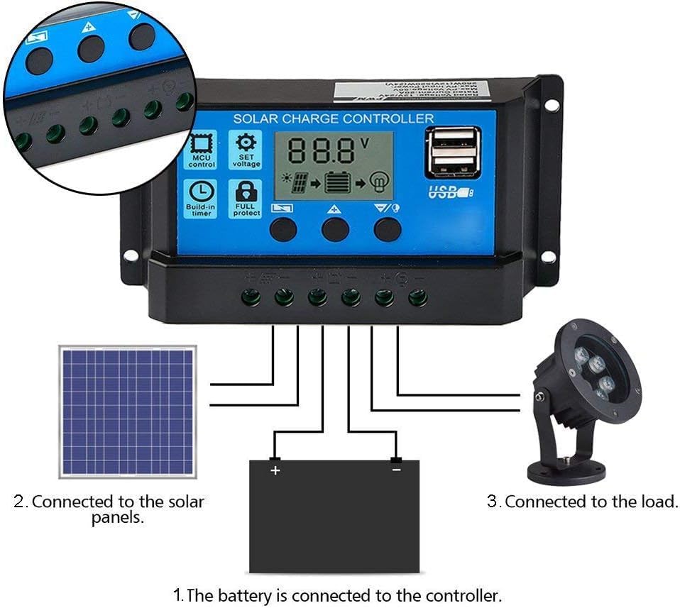 Solar Charge Controller Connection Diagram