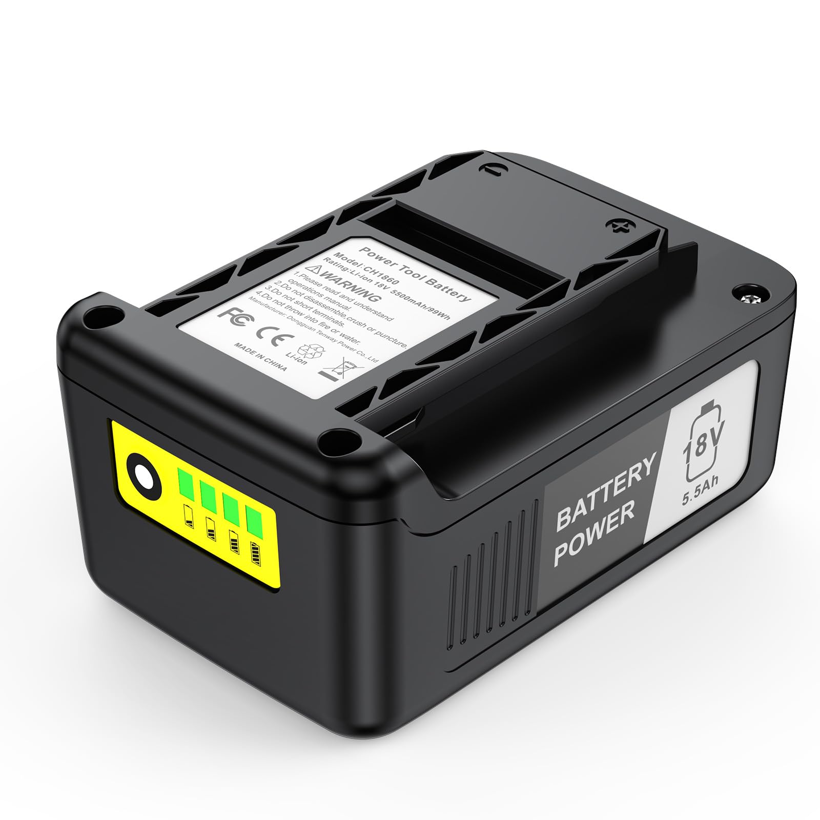 ASUNCELL Batterie de rechange 18 V 5,5 Ah pour outils électriques Kärcher 18/50 - Batterie lithium-ion compatible avec les outils de batterie Kärcher 18 V