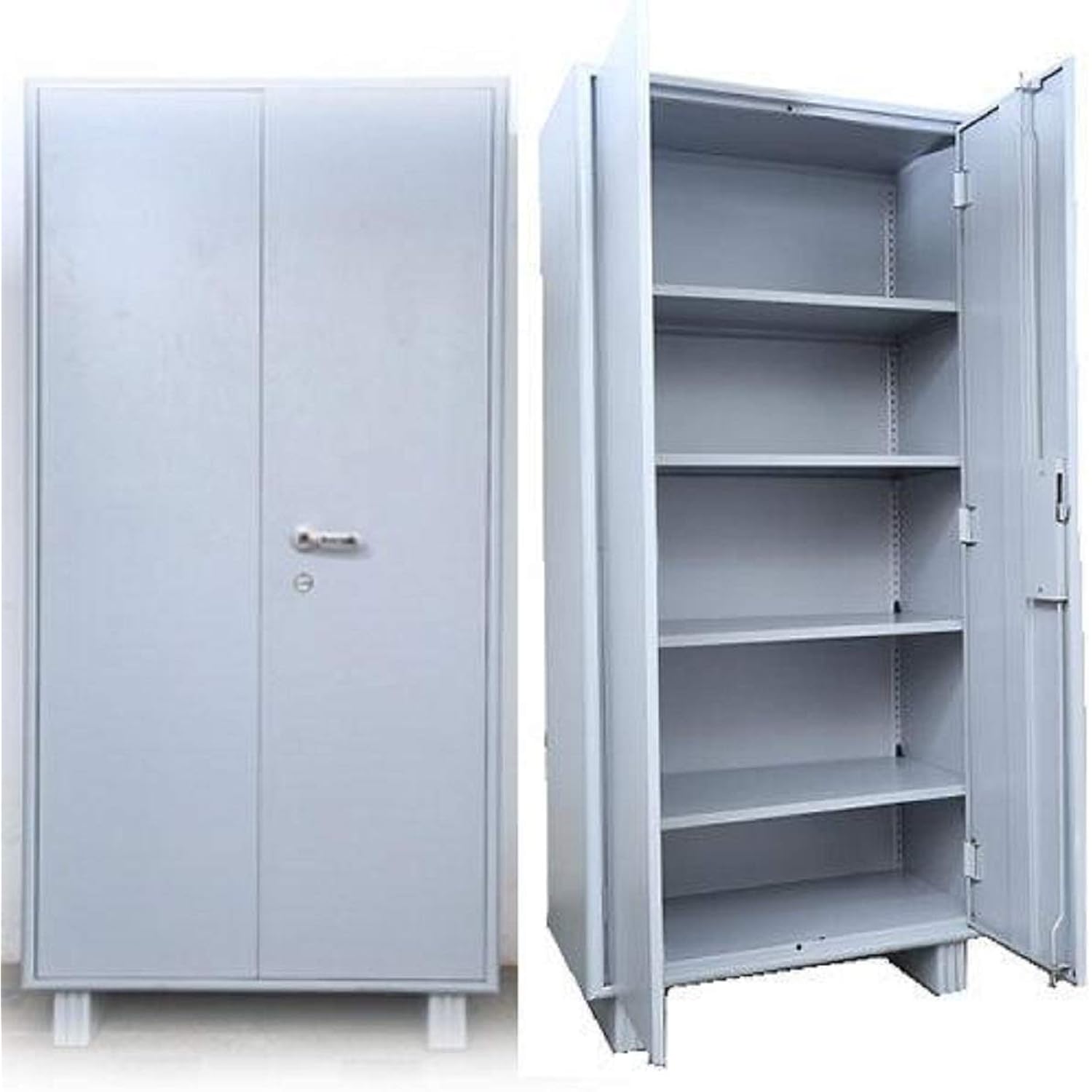 Metal Office Almirah Cupboard (Grey) Amazon.in Home & Kitchen