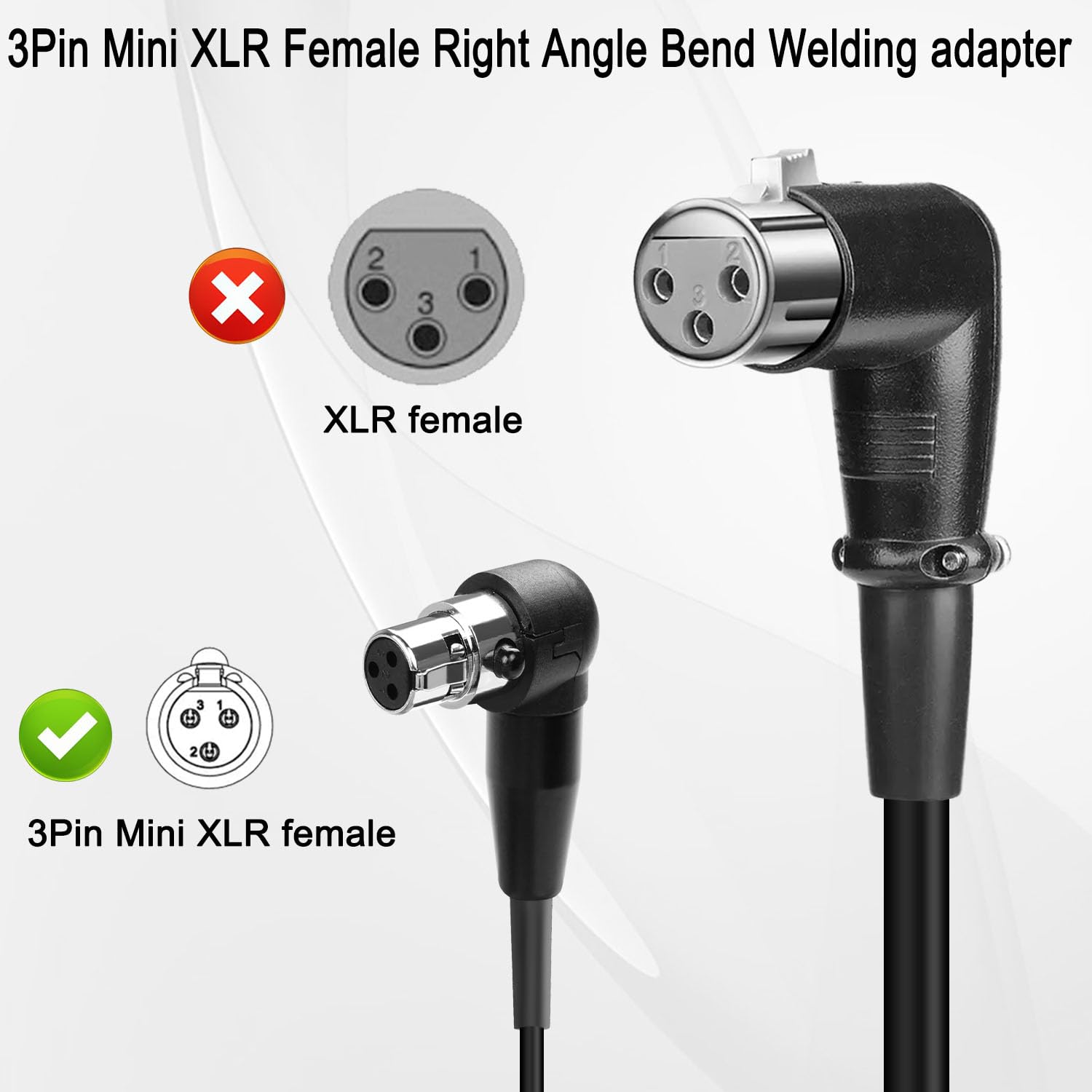 Câble XLR Femelle Vers Double XLR Mâle, Câble XLR Y Plug And Play 3 Broches 24AWG OFC Pour Studio (Genericg5xob4cepu-11