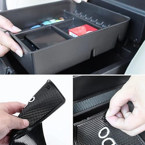 Miniatura 4 de Caja de almacenamiento de partición Soporte de refrigerador para Toyota Land Cruiser Prado 150 LC150 LC120 2003-2021 Accesorios de modificación