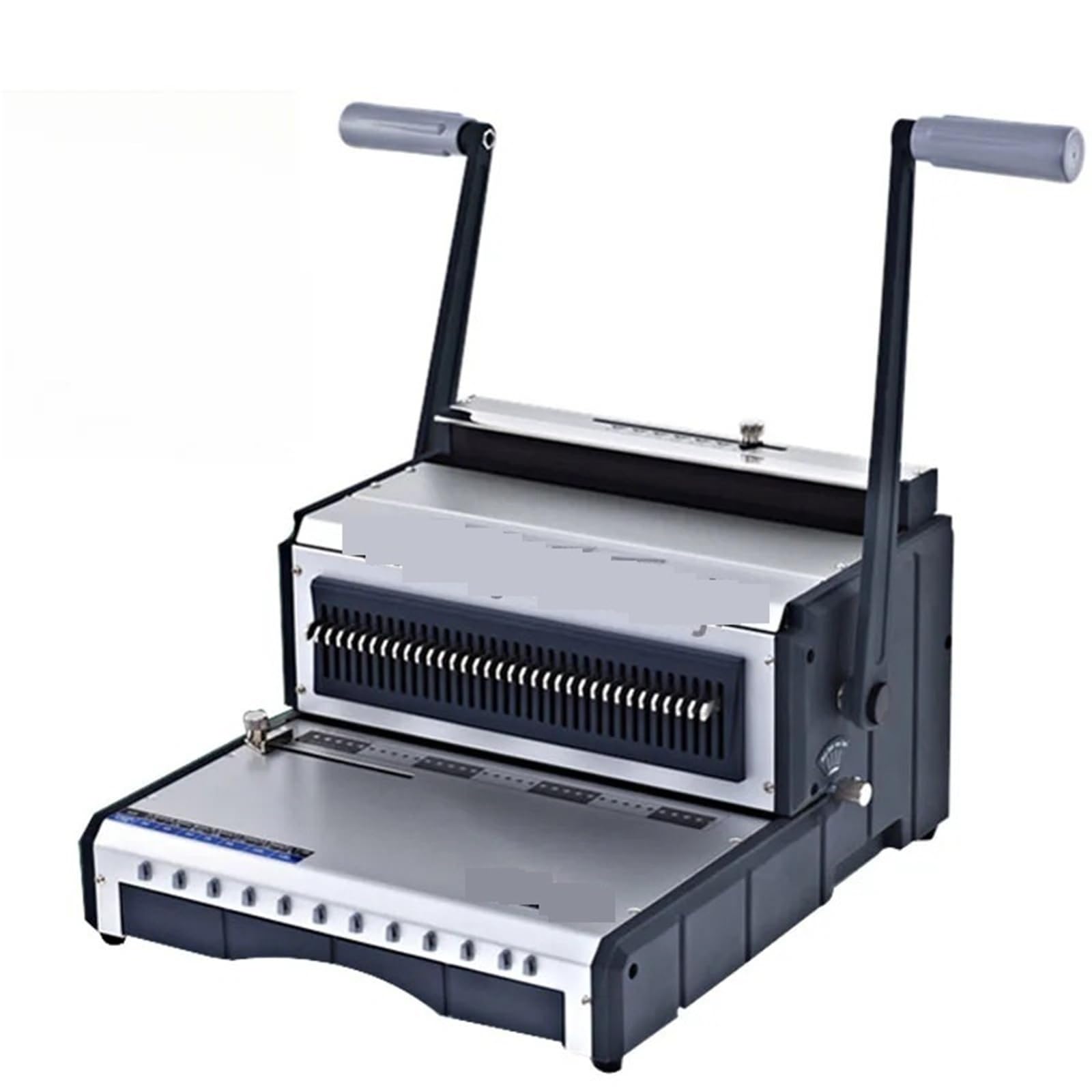 Binding Machine, Manual Office Binding Machine Wire Binding Machine Double Handle Coil Calendar Punch Machine Bookbinding Machine 1pc