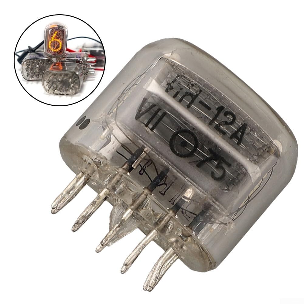 IN-12 Nixie Tube à affichage lumineux numérique, tube à vide à cathode froide néon pour horloges