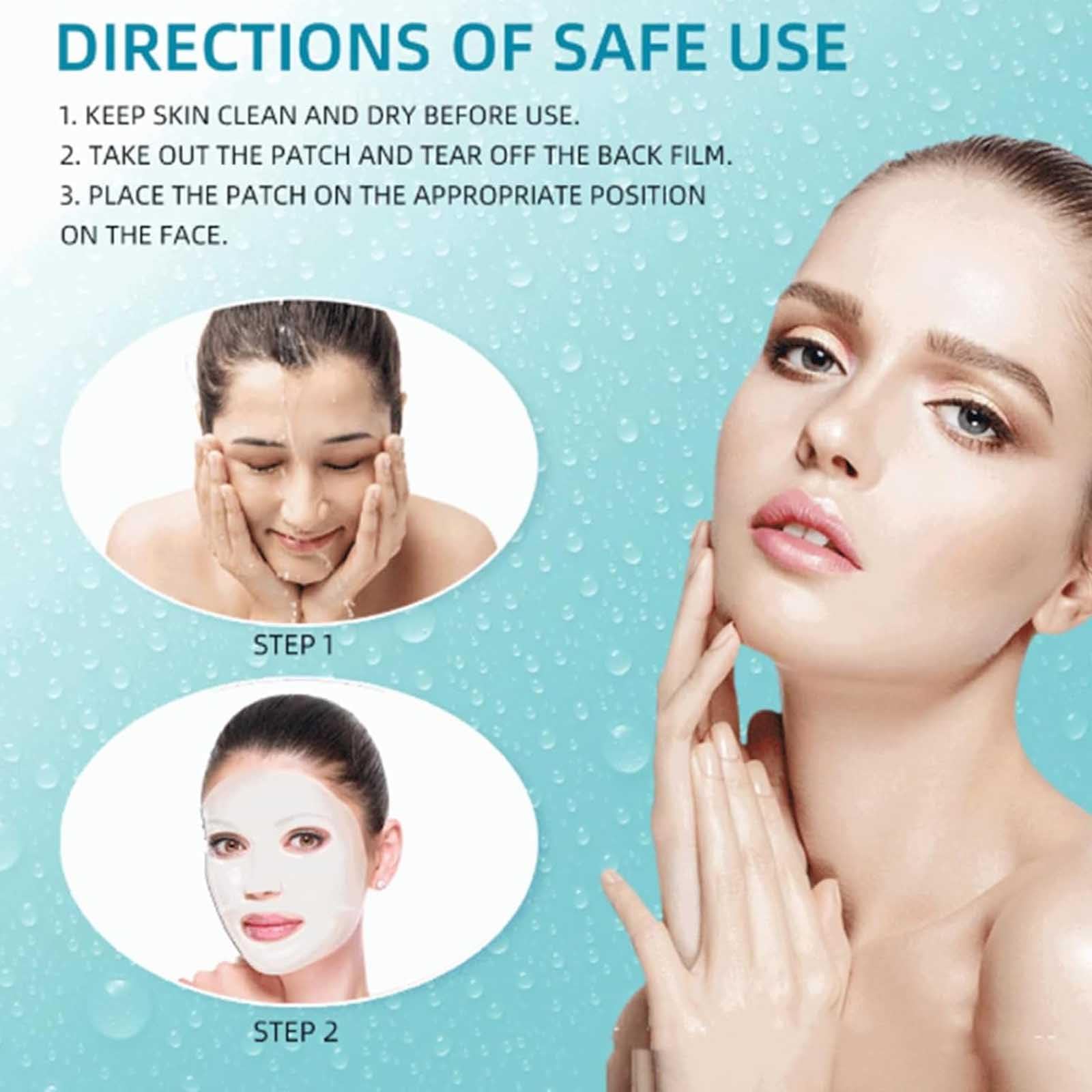 Mascarilla de Bio Colágeno Nifora, Mascarilla Hidratante Nifora - Antiedad y Reduce Líneas de Expresión, Mascarillas Faciales Coreanas de Bio Colágeno, Mascarillas Hidratantes (3box)