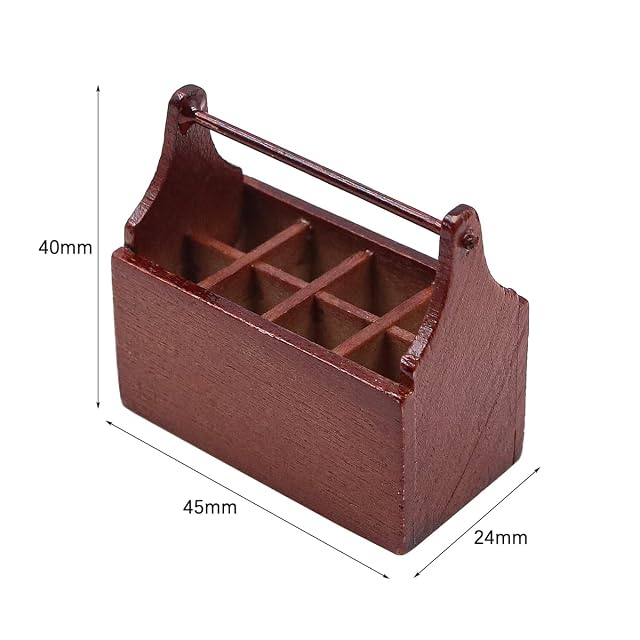 Foto 7 de 7 de WANGCL Caja de herramientas para casa de muñecas con 8 mini herramientas 1:12 accesorios para casa de muñecas…