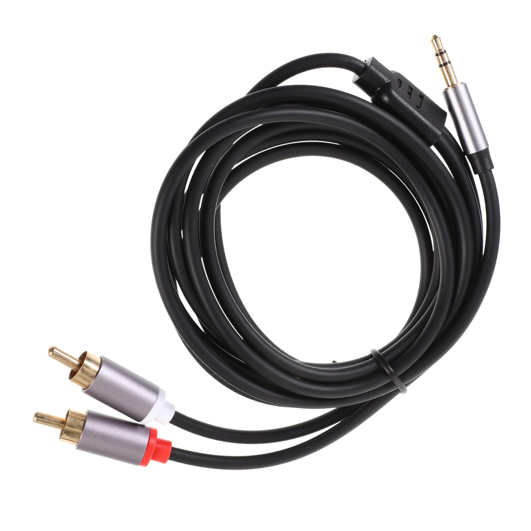 Housoutil 2M Cable Subwoofer Auxiliary Cord for Easy Compatible with Computers Phones and More Sleek Design for Tangle Setup