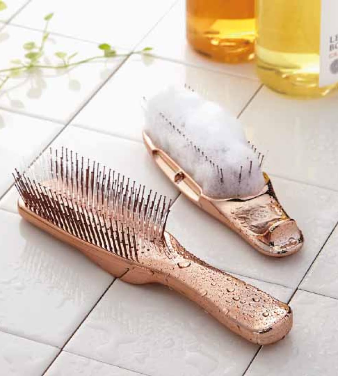 S-HEART-S Scalp Brush World Model Short Pink Gold