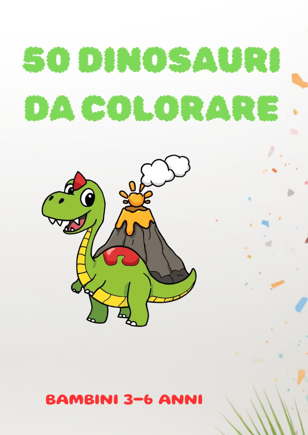 50 ANIMALI DA COLORARE: Libro per bambini da colorare, 50 diversi animali perfetto per bambini di età 3-6 anni