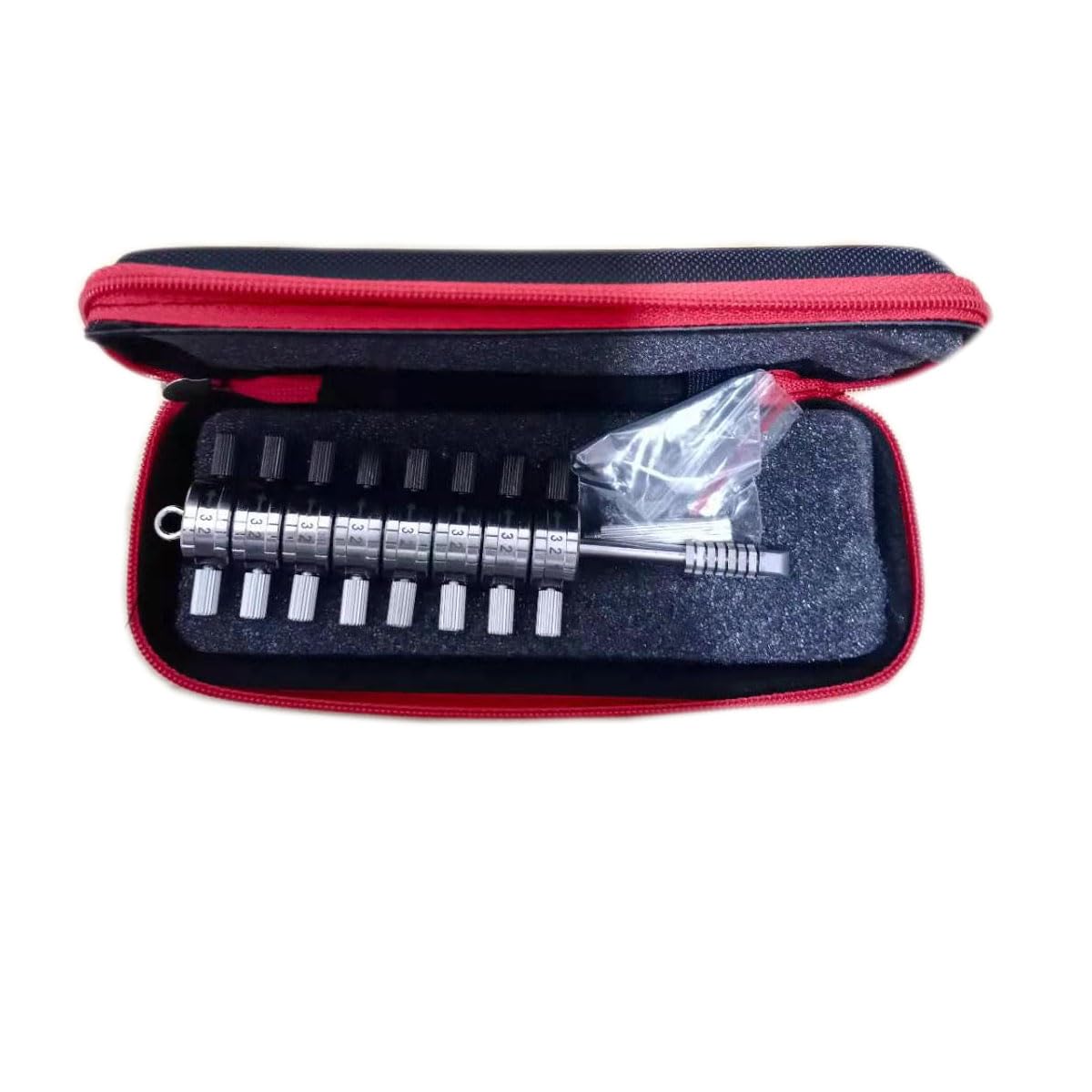 Rlokk Multicolor Huk 8 Cut Premium Tibbe Lock Pick And Decoder, Locksmith Tool Fast Opener For Ford