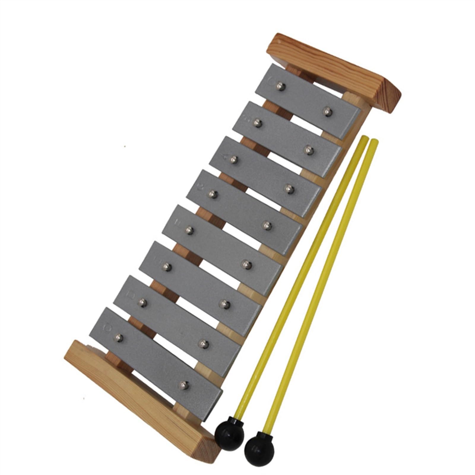 Instrument de Percussion Glockenspiel à plaque en aluminium Durable de 8 notes avec une qualité sonore nette Kit De Glockenspiel
