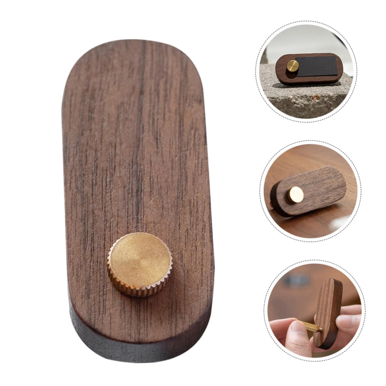 jojofuny 5 Sätze Preisschild Aus Holz Anzeige Steht Etikettenhalter Verkauf Für Stand Tisch-preisschildhalter Schildhalter Aus Holz Halter Für Preisschilder Kupfer Kaffee 2 Stücke * 5