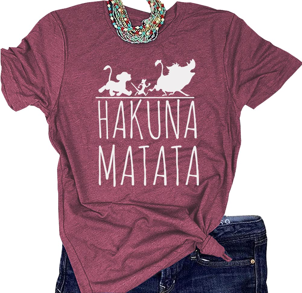 SELECTEES Women Graphic Funny T Shirt Cute Tees Red X-Large