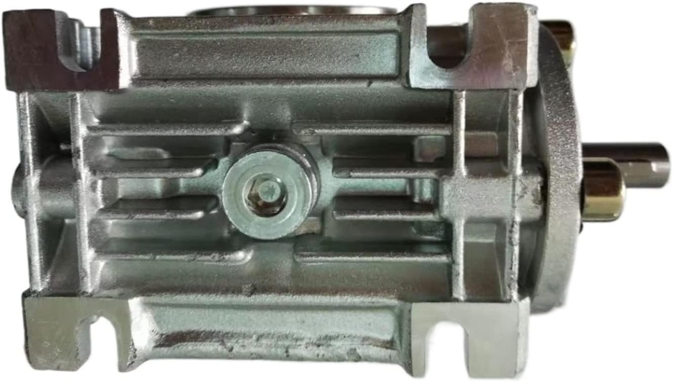 Speed Box NRV30 Turbine Reducer, 5:1-80:1 Shaft Input Worm Gear Reducer, Input Hole Diameter 9mm Output Hole 14mm Reducer Gearhead (Size : Ratio 60 to 1)