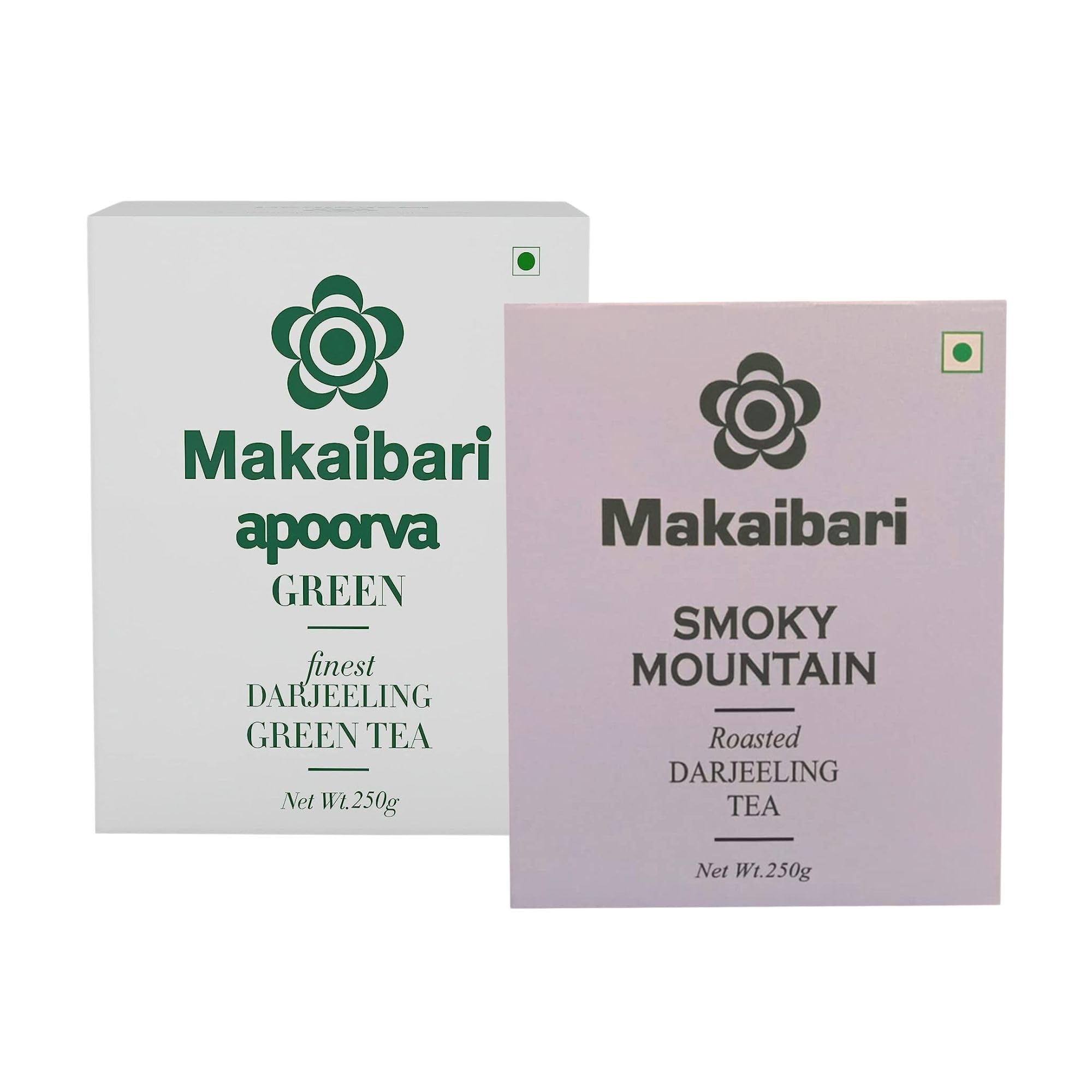 Makaibari Smoky Mountain, Roasted Darjeeling Loose-Leaf Black Tea and Apoorva Organic Darjeeling Whole Long Leaf Green Tea 250 Grams Whole Leaf Tea | USDA Certified Premium Tea (B0C8TV9FHH) Amazon Price History, Amazon Price Tracker