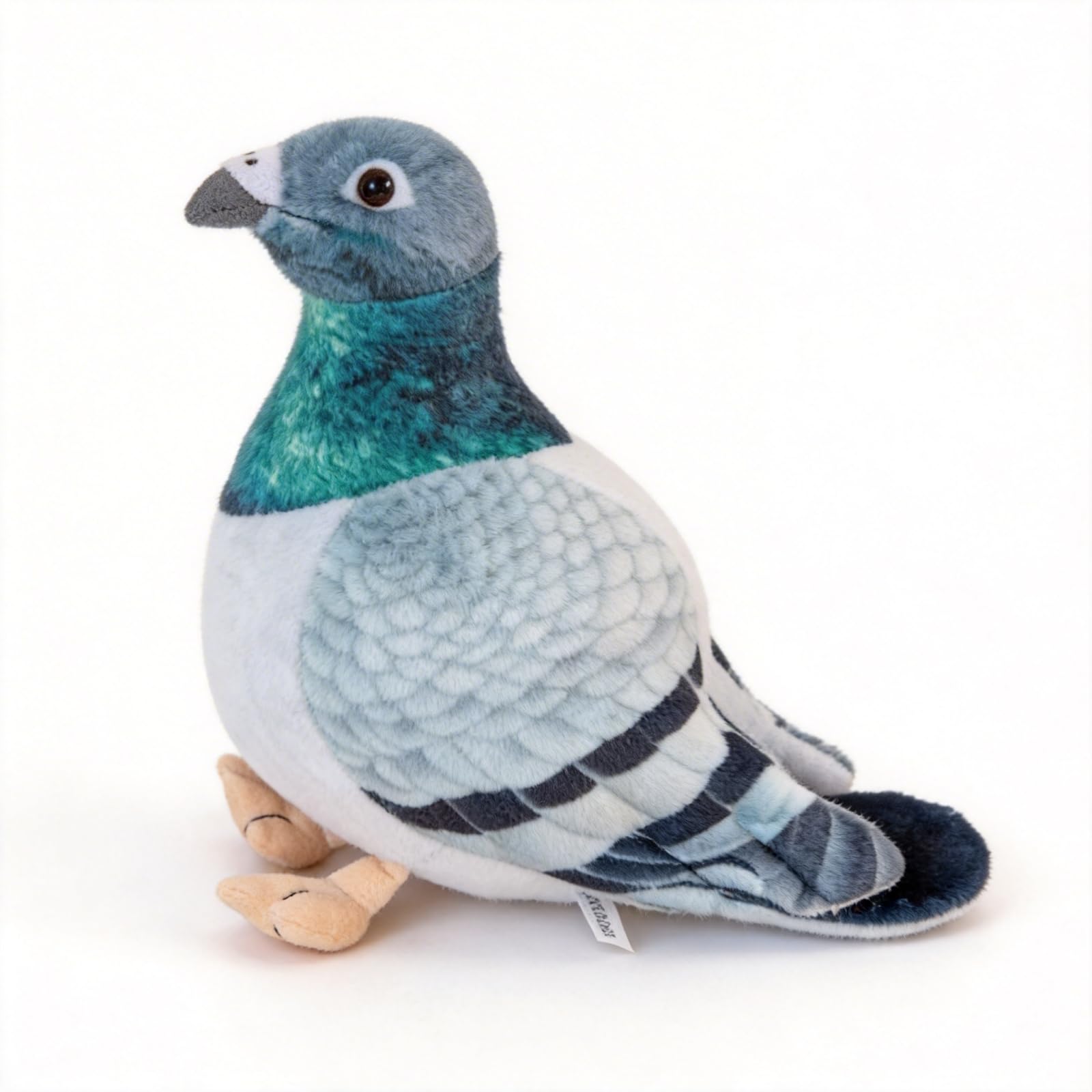 Mounteps Pigeon Plush Toy, Cuddly Toy, Bird Plush Toy, Stuffed Toy, Pigeon Suitable for Birthday Gift, Funny Playmates, Room Decoration (Green, 20cm)