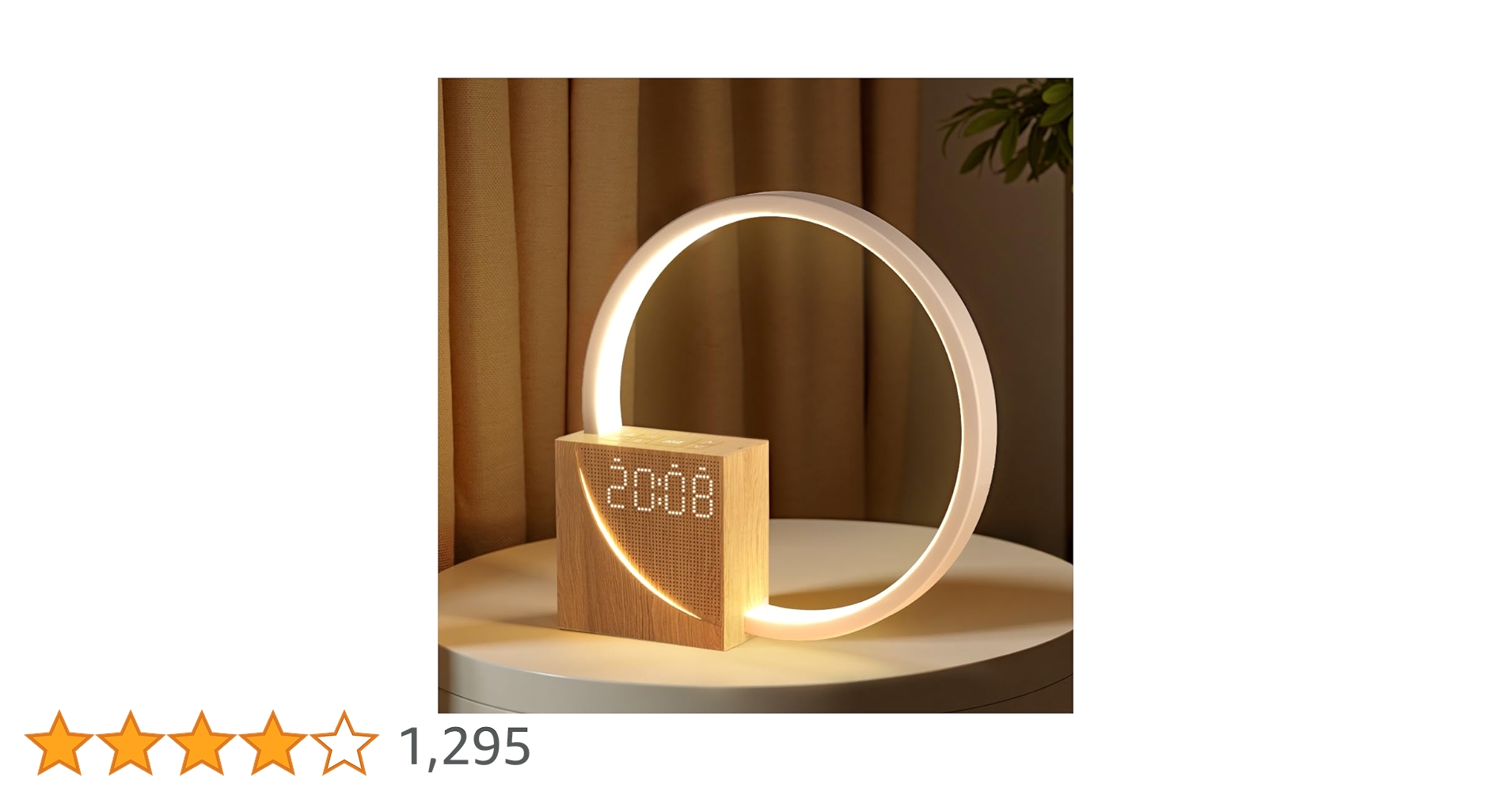 【新品】間接照明 ベッドサイド 目覚まし時計 テーブルランプ 無段階調光 LED Amazon.co.jp : blonbar 間接照明、ベッドサイド目覚まし時計