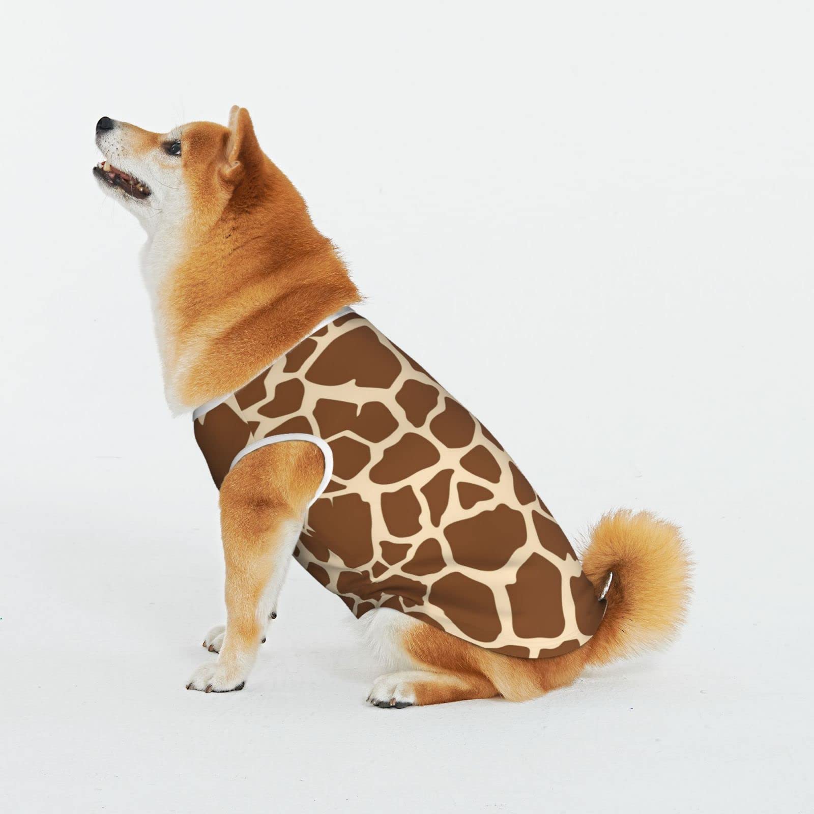 Amazon.co.jp: ペットコート 犬服 キリン柄 ドッグウェア ベスト 