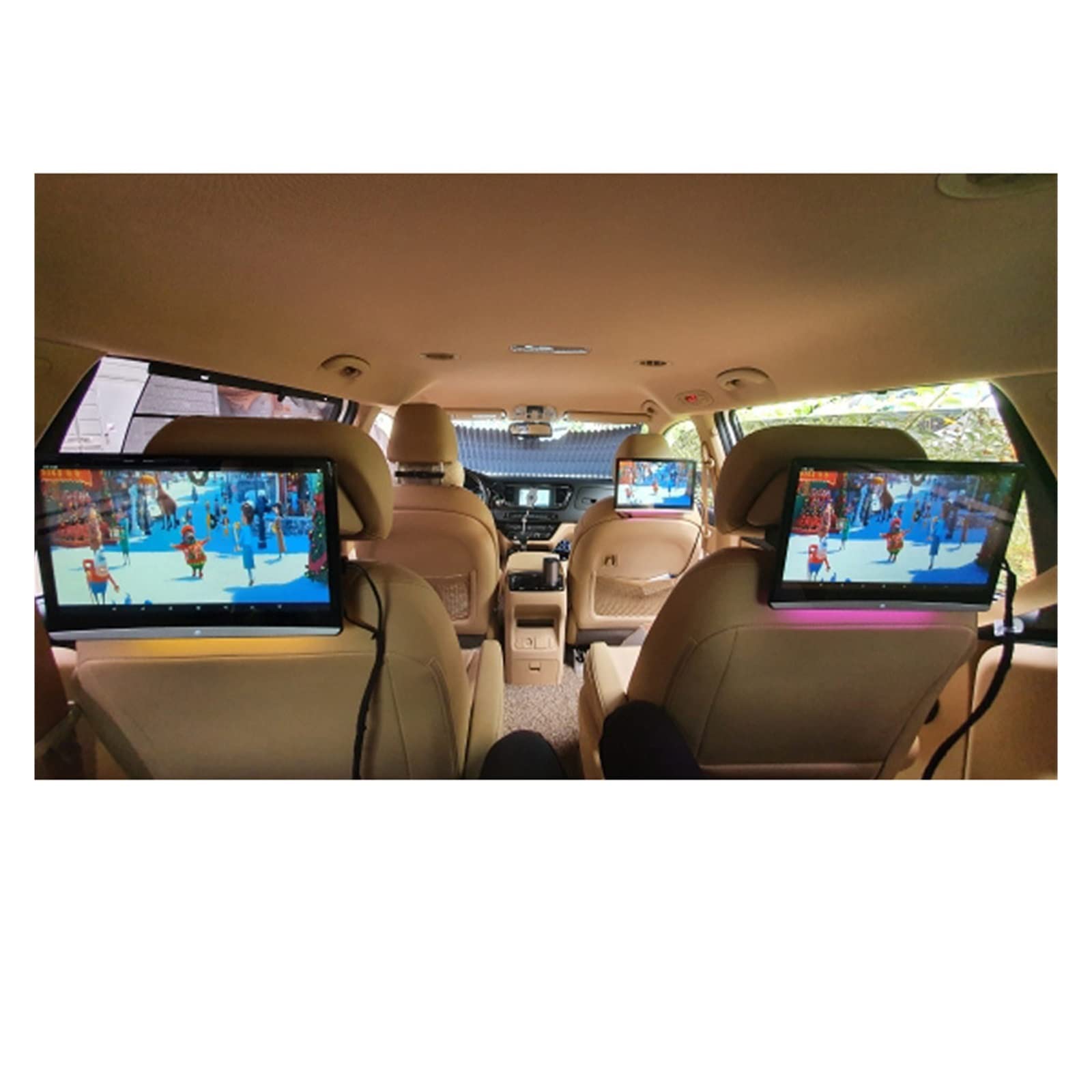 12,5-calowy monitor montowany za zagłówkiem samochodu Wideo 4K HD 1080P / / USB/TF/BT RAM 2 GB / 16 GB Pobieranie aplikacji Mirroring/Miracast(2PC Monitor)