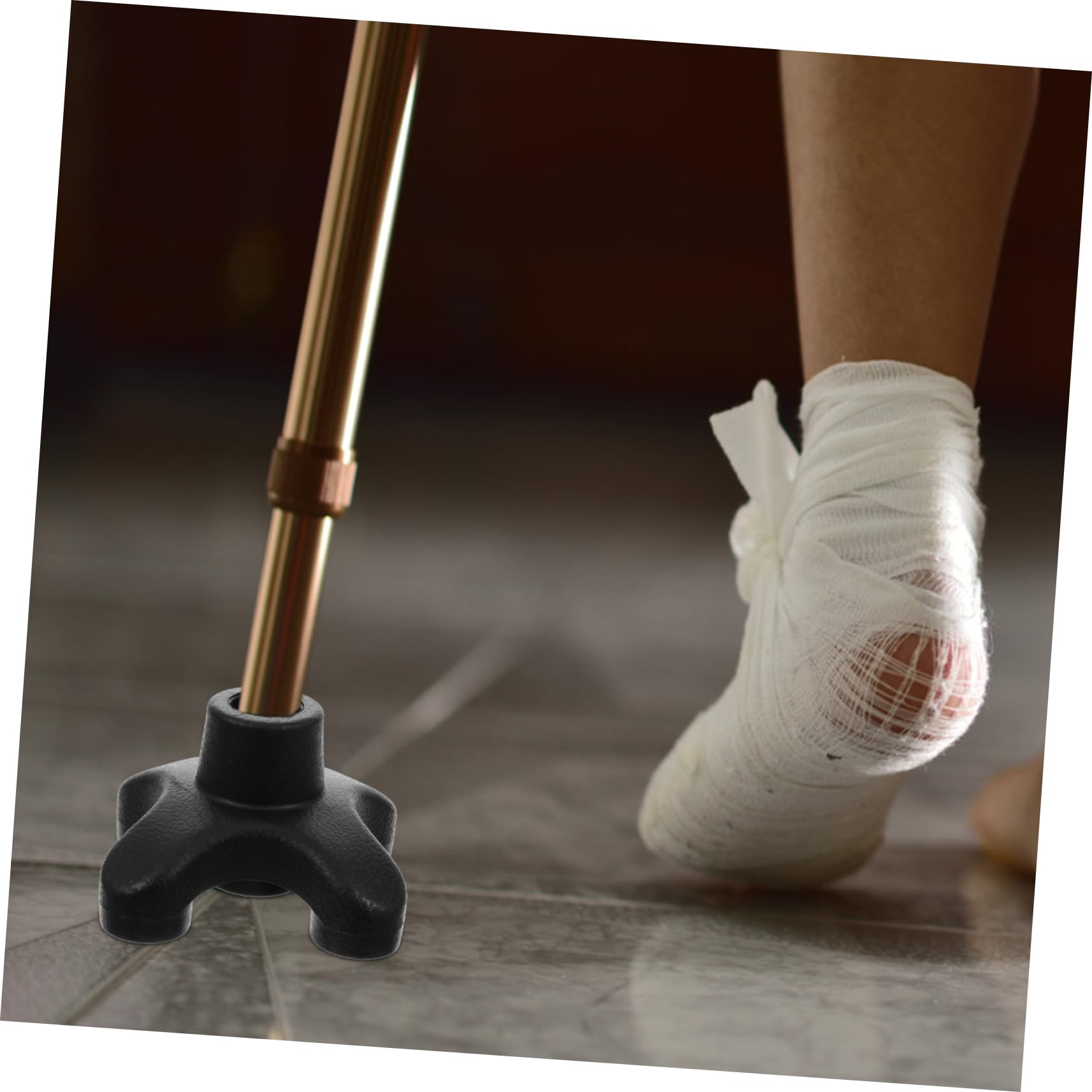 FRCOLOR 5pièces Embout De Canne Antidérapant Pour De Marche Et Canne Accessoire De Trekking Pour Personnes Âgées