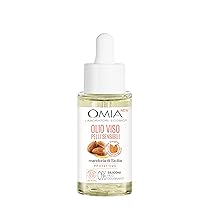 Omia, Olio Viso per Pelli Sensibili con Mandorla di Sicilia, Trattamento Viso Lenitivo, Idratante e Protettivo, Vegano e Dermatologicamente Testato, 30 ml