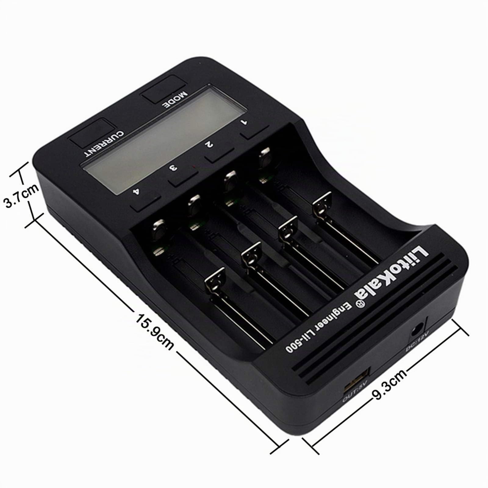 Docooler PUBLICA Okala LII de 500 Chargeur Intelligent Intelligente Chargeur 4 Slots Écran LCD pour Batterie NI-MH Ni-CD Batteries Li-ION