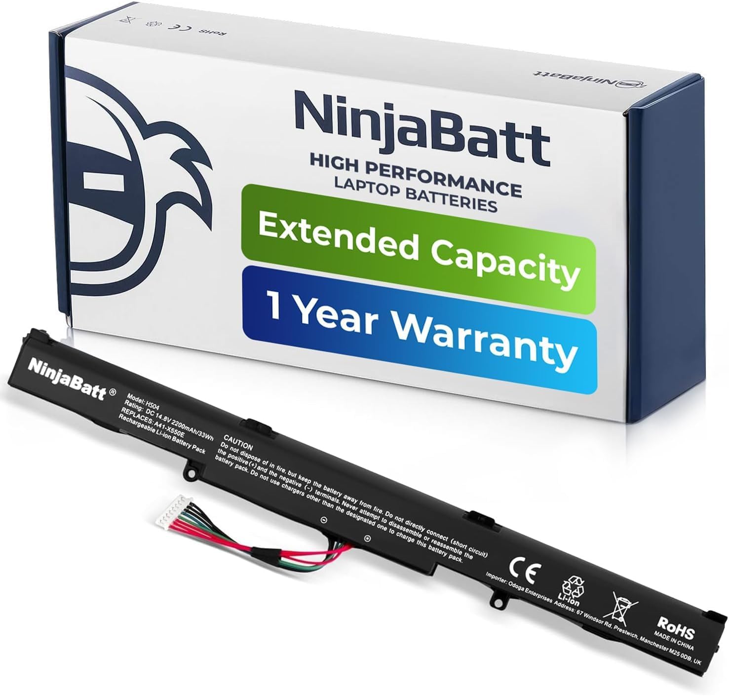 A41-X550 Laptop Battery For Asus A450, A550, F450, K450, K550, X450, X550 Models