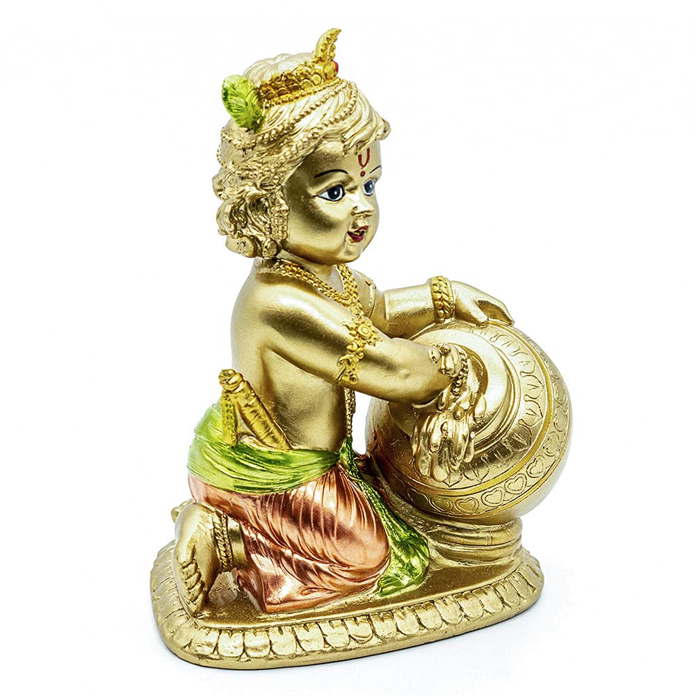 Hindu Baby Krishna Statue Indian God Krishna Figurines Home Mandir