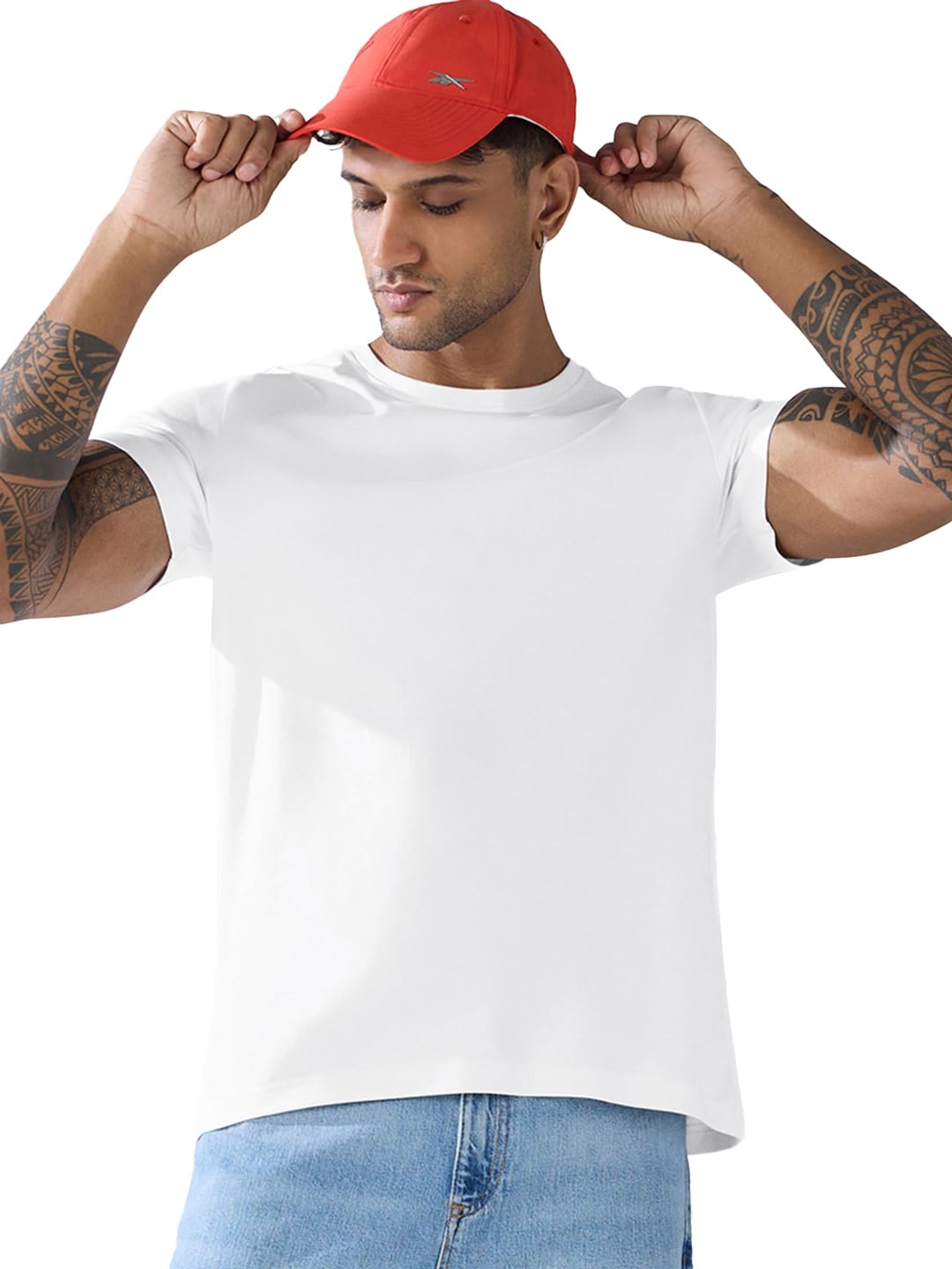 bewakoof Men's Cotton Solid Regular Fit Half Sleeve Round Neck T-Shirt | Party Animal Tshirt for Men Cotton| Casual Wear | Street Wear-picture-28