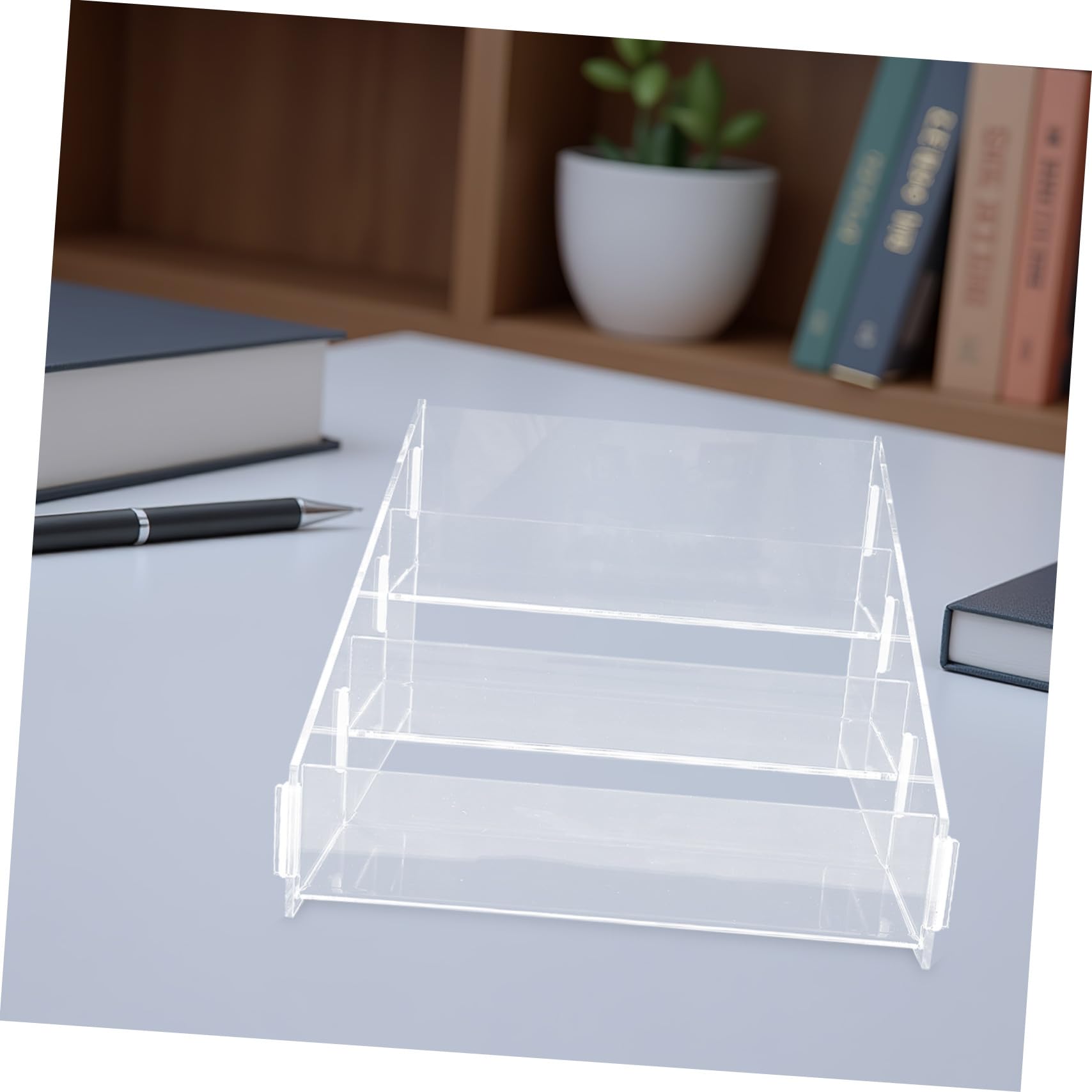 Transparenter Acryl Stufen Displayständer mit 3 Ebenen für Zuhause