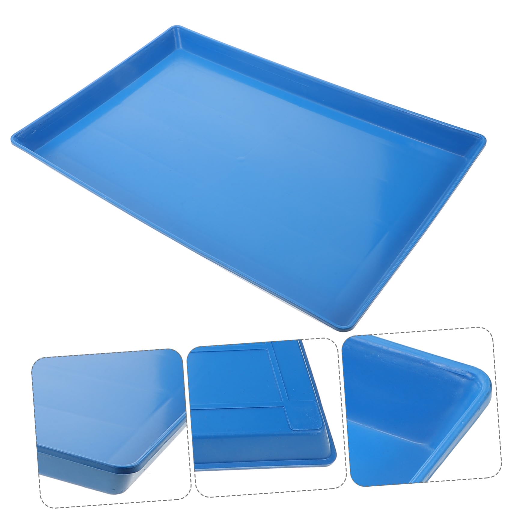 Toddmomy Vassoio per Gabbia Cani e Animali Domestici in Plastica Spessa Fondo Anti-perdita con Rialzato Resistente e Facile da Pulire Ricambio per Lettiera Coniglio e Pappagallo