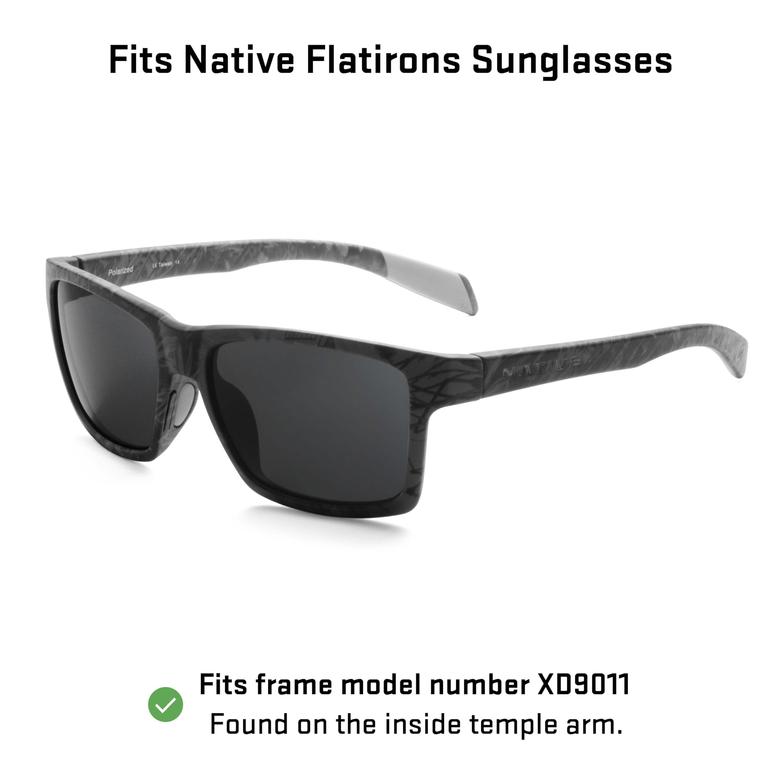 Revant Replacement Lenses Compatible With Native Flatirons, Polarized, Fire Red Mirrored