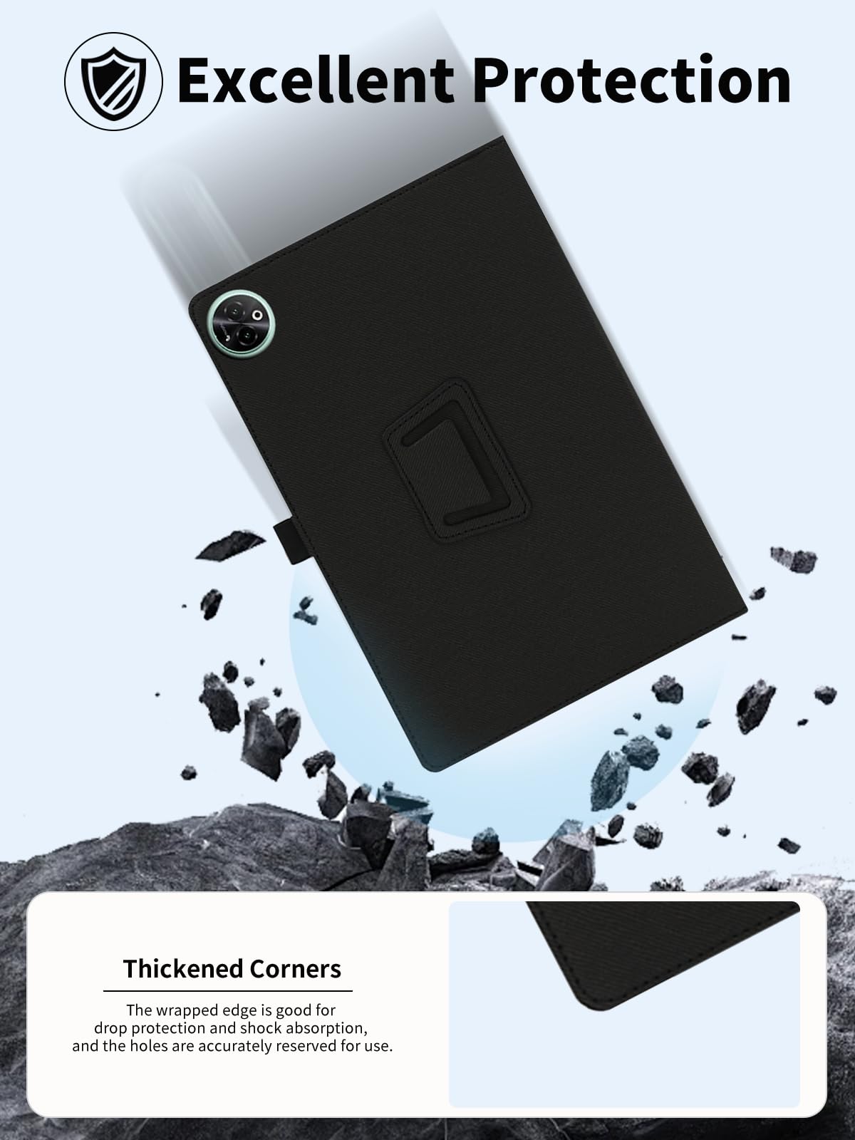 Qiawum Capa Magnética Para DOOGEE Tab E3+ 12 Polegadas 2025 Nova Capa